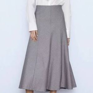 Zara Houndstooth Skirt